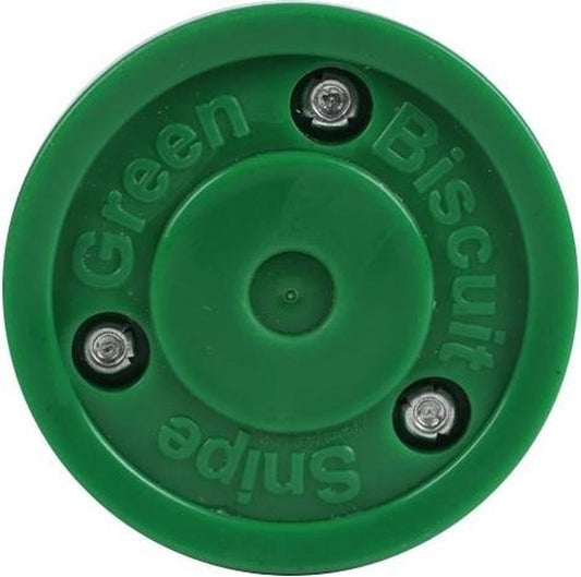 Green Biscuit Hockeypuck Training Donkergroen